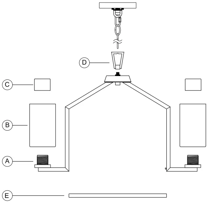 PROGRESS LIGHTING P400316 5-Light Brushed Nickel Farmhouse Chandelier - Figure 1