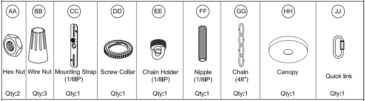 PROGRESS LIGHTING P400316 5-Light Brushed Nickel Farmhouse Chandelier - Figure 2