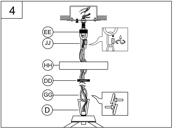 PROGRESS LIGHTING P400316 5-Light Brushed Nickel Farmhouse Chandelier - Figure 6
