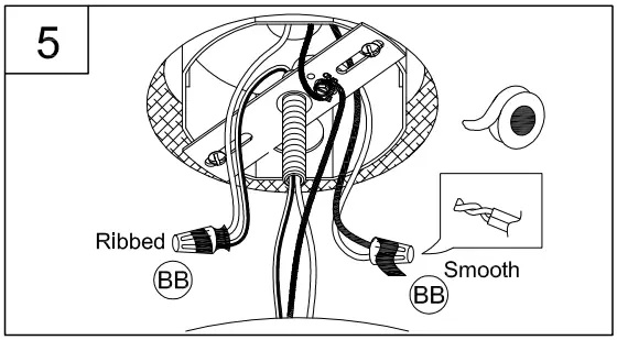 PROGRESS LIGHTING P400316 5-Light Brushed Nickel Farmhouse Chandelier - Figure 7
