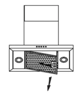 FIG 2 Removing the anti grease filters