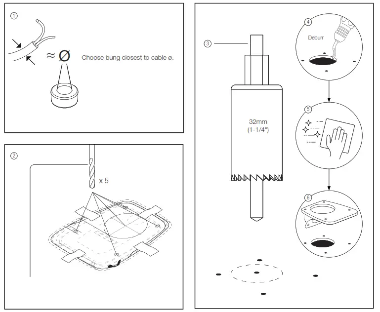SCANSTRUT DS-HD10-BLK Horizontal Cable Seal - 2
