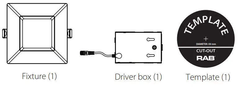 RAB WFRL4S99FA120WS Edge Lit Wafer Downlight FA - fig