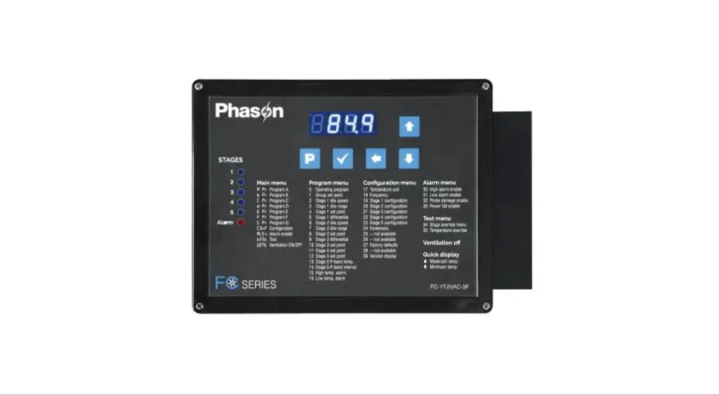 Phason Fc-1t-1f Fixed-stage Fan Or Heater Controller User Manual