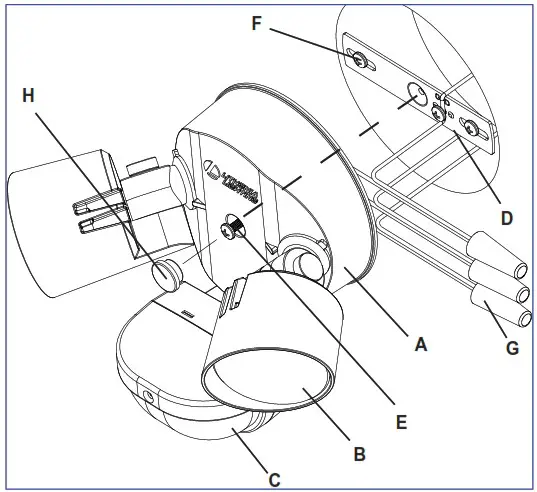 LITHONIA LIGHTING HGX LED 2RH 40K 120 MO Motion Activated LED Security Floodlight - INSTALLING MOUNTING BRACKET