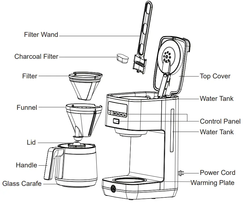 GE APPLIANCES G7CDAASSTSS 12-Cup Coffee Maker - fig 1