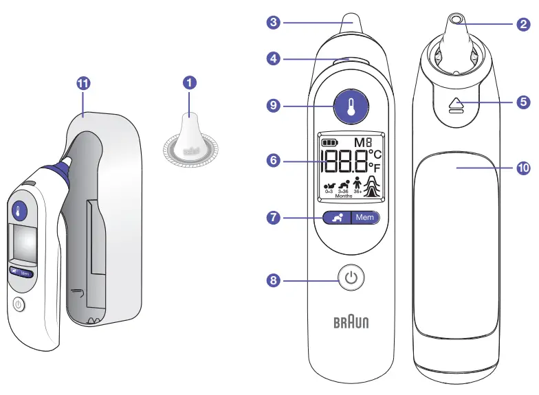 BRAUN IRT6520 ThermoScan Infrared Ear -