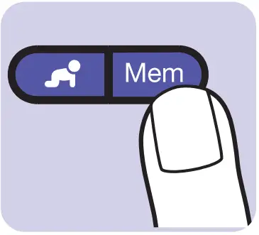 BRAUN IRT6520 ThermoScan Infrared Ear -Mem button