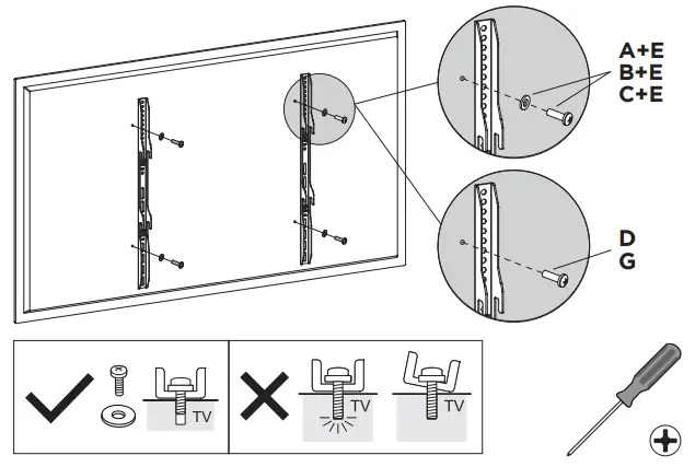 ATDEC AD WM 9080 Full Motion Wall Mount 9080 - Brackets to the Display