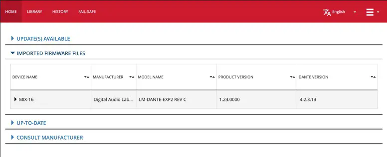Dante Firmware Update Supplement Using Apple Computer - Product Overveiw 3