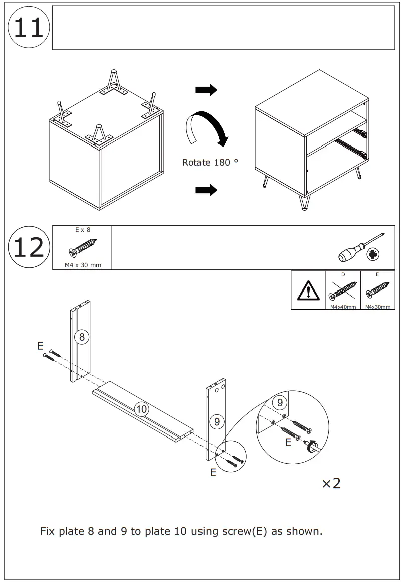 FUFU GAGA LJY KF210164 02 2 Drawer Nightstand with One Open Shelf - fig11