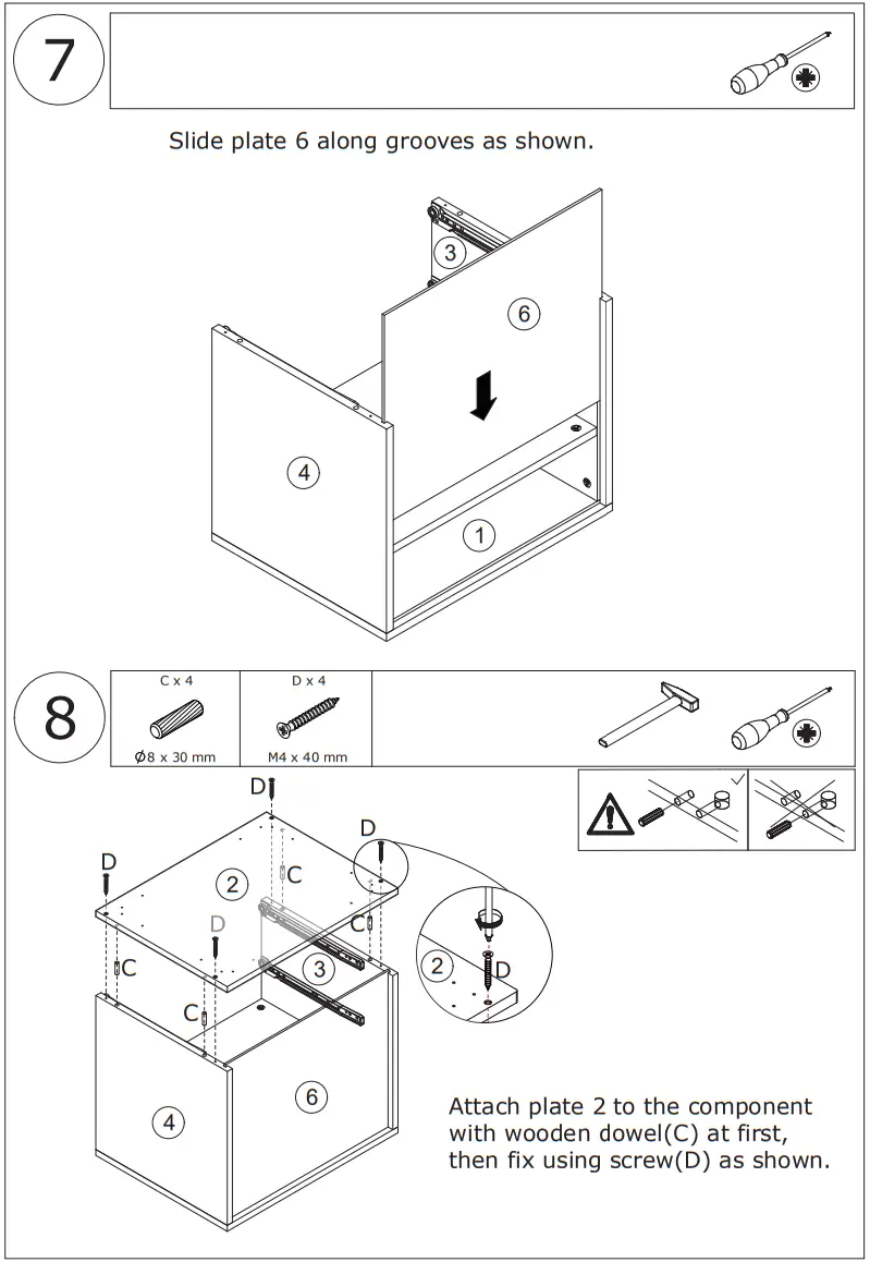 FUFU GAGA LJY KF210164 02 2 Drawer Nightstand with One Open Shelf - fig9