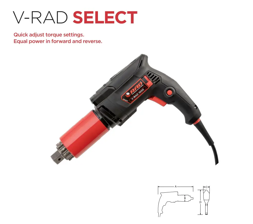 V-RAD SELECT Electric Torque Wrench User Guide