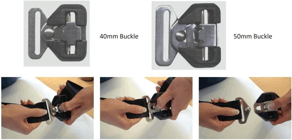 medifab 13 Houdini Harness - Steel Safety Buckle