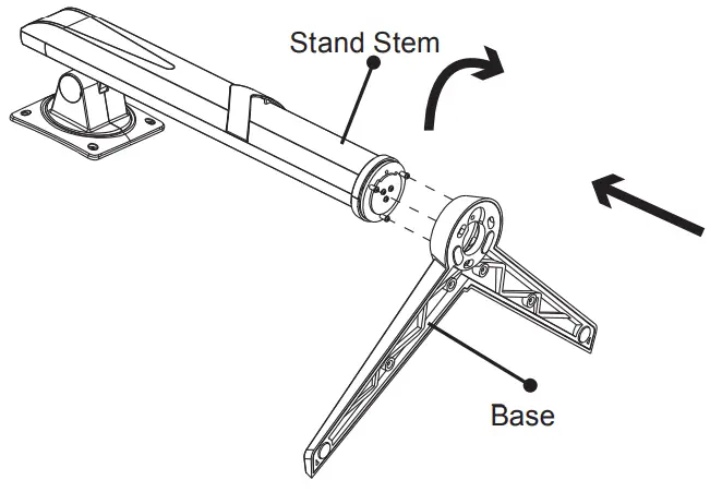 VIOTEK GFT27CXB2 27 Inch 1ms 240Hz Gaming Monitor - Base