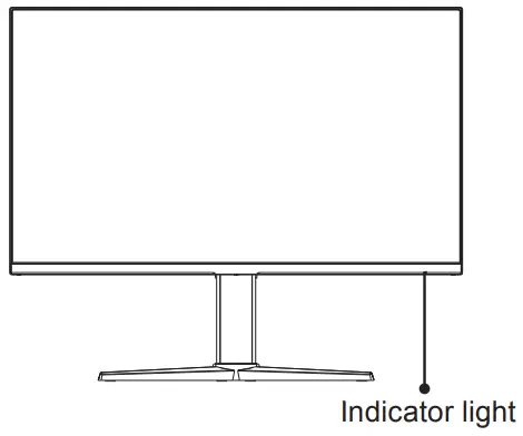 VIOTEK GFT27CXB2 27 Inch 1ms 240Hz Gaming Monitor - Indicator light