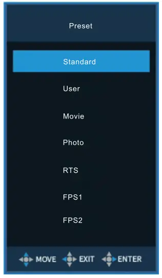 VIOTEK GFT27CXB2 27 Inch 1ms 240Hz Gaming Monitor - Rocker button