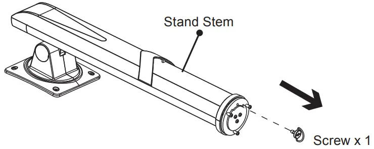 VIOTEK GFT27CXB2 27 Inch 1ms 240Hz Gaming Monitor - Stand Stem