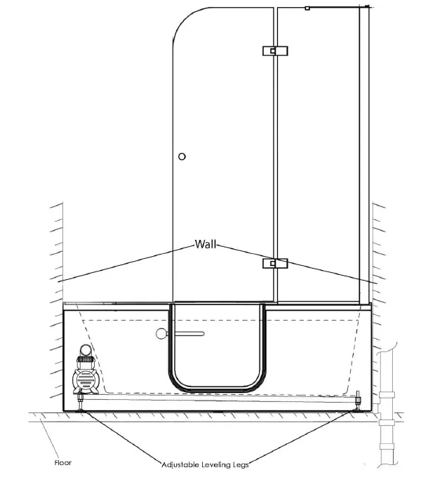ella Alcove 32x72 Inches Laydown Acrylic Bathtub 6