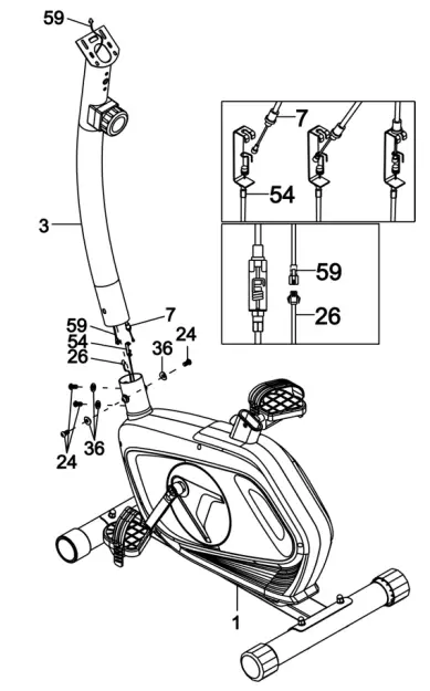 Kogan FORTIS Magnetic Flywheel Upright Exercise Bike FSMFEXR500A-2