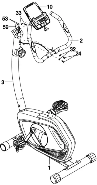 Kogan FORTIS Magnetic Flywheel Upright Exercise Bike FSMFEXR500A-3