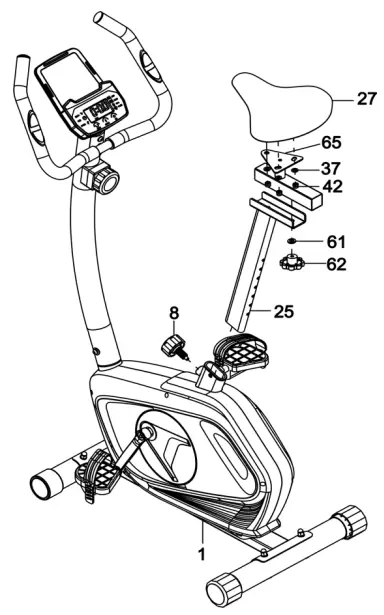Kogan FORTIS Magnetic Flywheel Upright Exercise Bike FSMFEXR500A-4