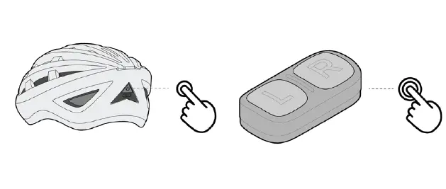 PAIRING THE HELMET WITH THE REMOTE