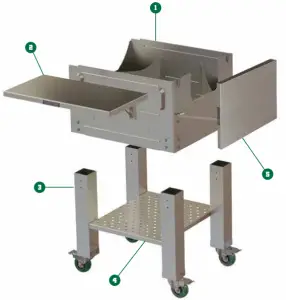 GMC Trek Cart Prime Barbecue -GRILL PARTS LIST