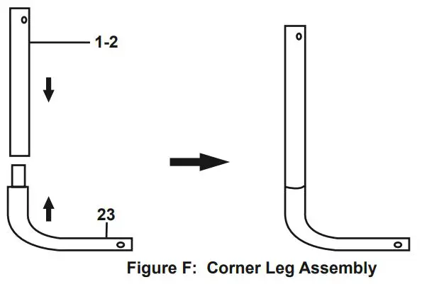 Harbor Freight COVER PRO 10FTx17FT Portable Garage 62860 Owner's Manual - Figure F