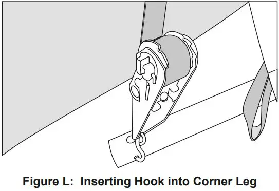 Harbor Freight COVER PRO 10FTx17FT Portable Garage 62860 Owner's Manual - Figure L