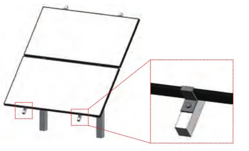 LG PV Solar Module - using clamps