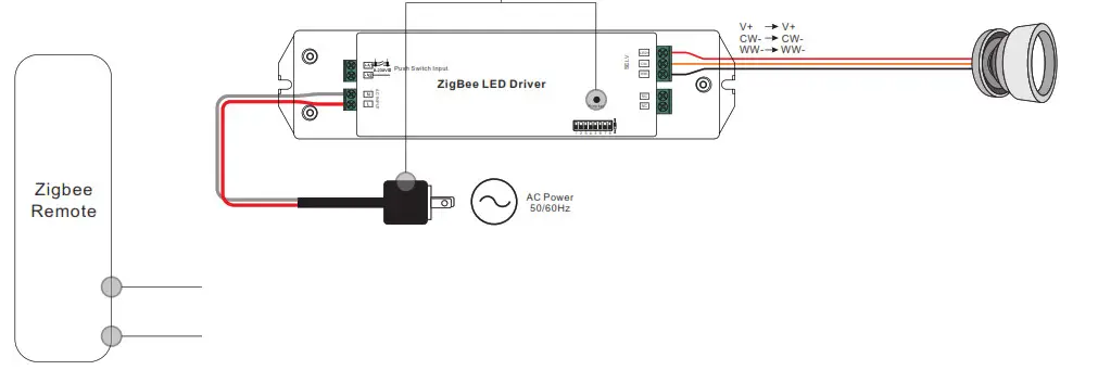 50W ZigBee CCT LED Driver- Bind Mode