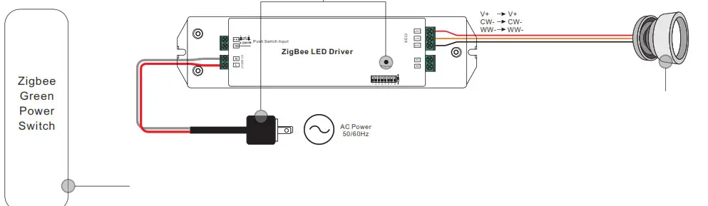 50W ZigBee CCT LED Driver- Power Switch