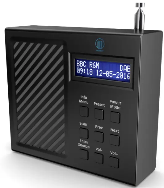 MAJORITY CB4A DAB BLK Arbury DAB and DAB Digital and FM Radio-