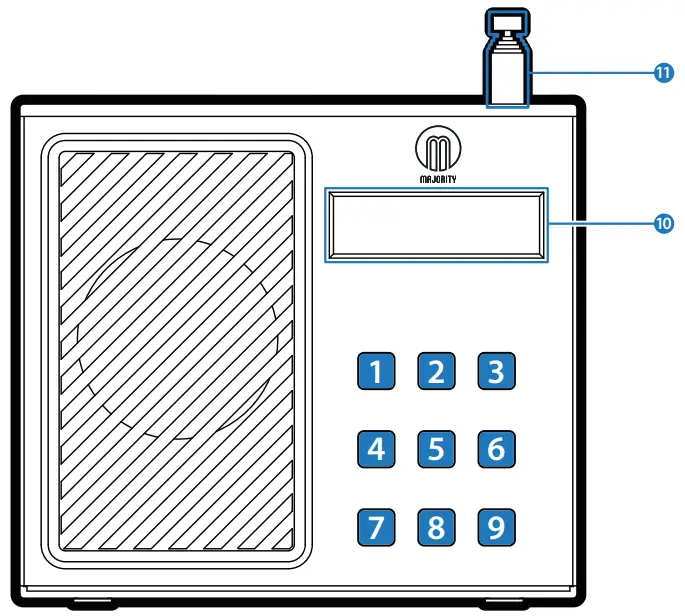 MAJORITY CB4A DAB BLK Arbury DAB and DAB Digital and FM Radio-Front View