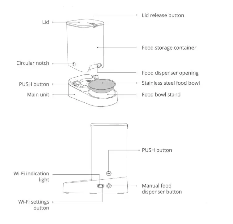 PETKIT P570 Fresh Element Solo Automatic Cat Feeder 2