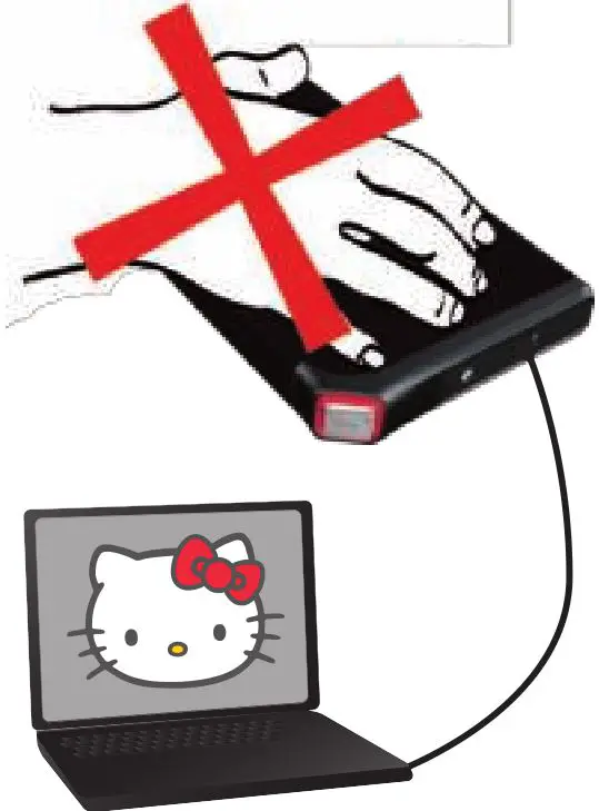 danedigital Ultra Mobile Hard Disk Drive - Using Caution