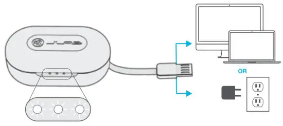 JLAB 1616106012 Jbuds Air Earbuds - CHARGING CASE