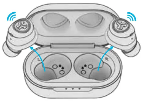 JLAB 1616106012 Jbuds Air Earbuds - CHARGING EARBUDS 2