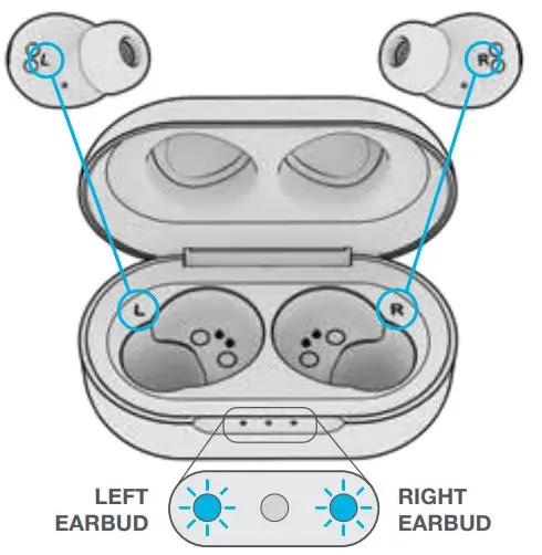 JLAB 1616106012 Jbuds Air Earbuds - CHARGING EARBUDS