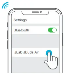 JLAB 1616106012 Jbuds Air Earbuds - CONNECT RECONNECT 3