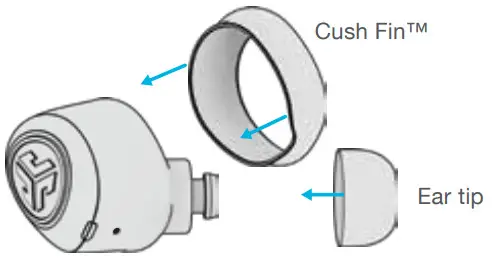 JLAB 1616106012 Jbuds Air Earbuds - FITTING
