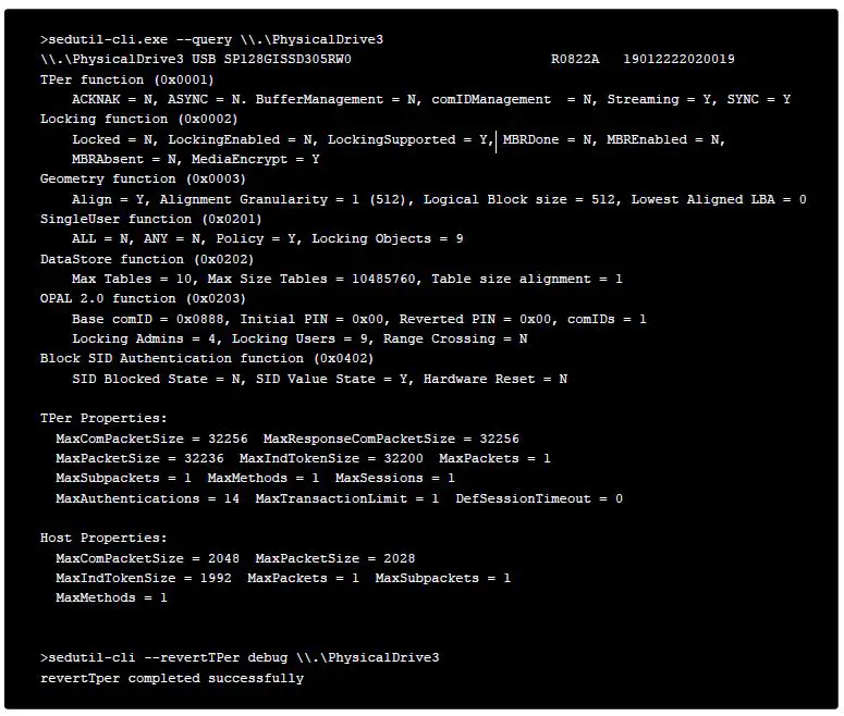 Silicon Power TCG OPAL SSC-Based SED Software 11