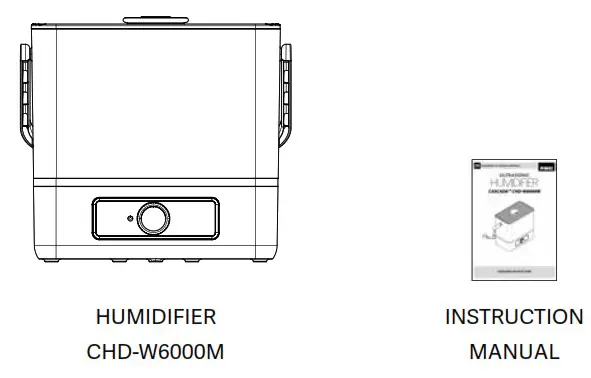 PINGI CHD-W6000M Cascada Ultrasonic Humidifier - BOX CONTENT