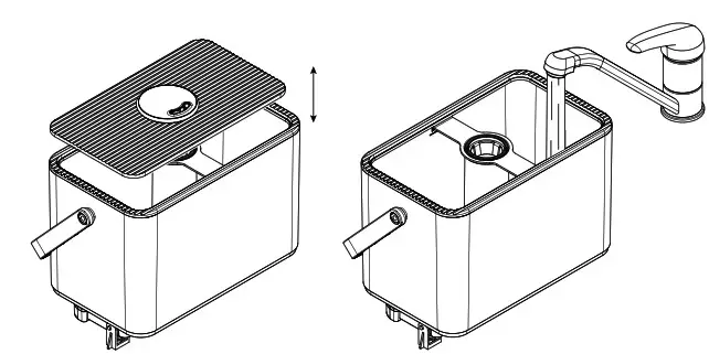 PINGI CHD-W6000M Cascada Ultrasonic Humidifier - FILLING THE TANK