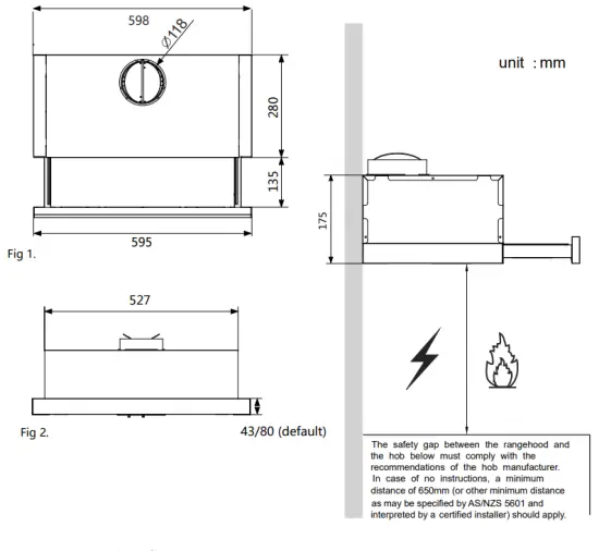 Kleenmaid RHSOR61 Rangehood - fig6