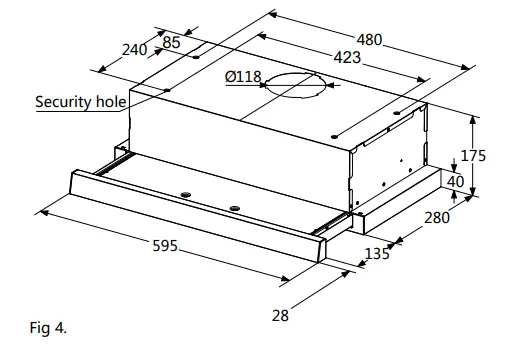 Kleenmaid RHSOR61 Rangehood - fig7