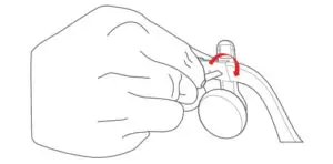 Attach the audio arm