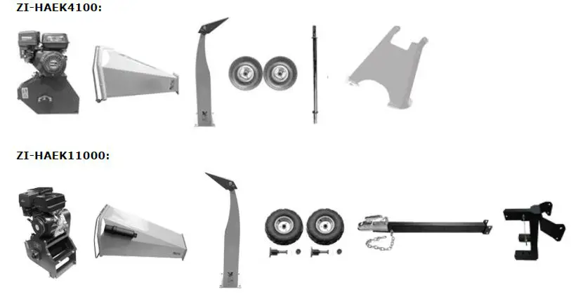 ZIPPER ZI-HAEK4100 Petrol Garden Shredder fig 1