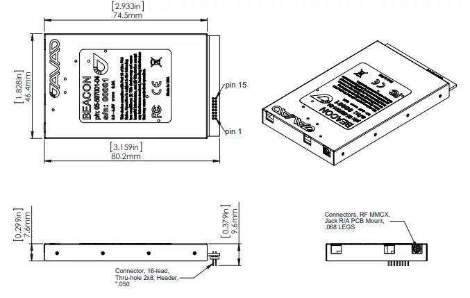 JAVAD- JLink- LTE Beacon -OEM -Receiver - fig 1